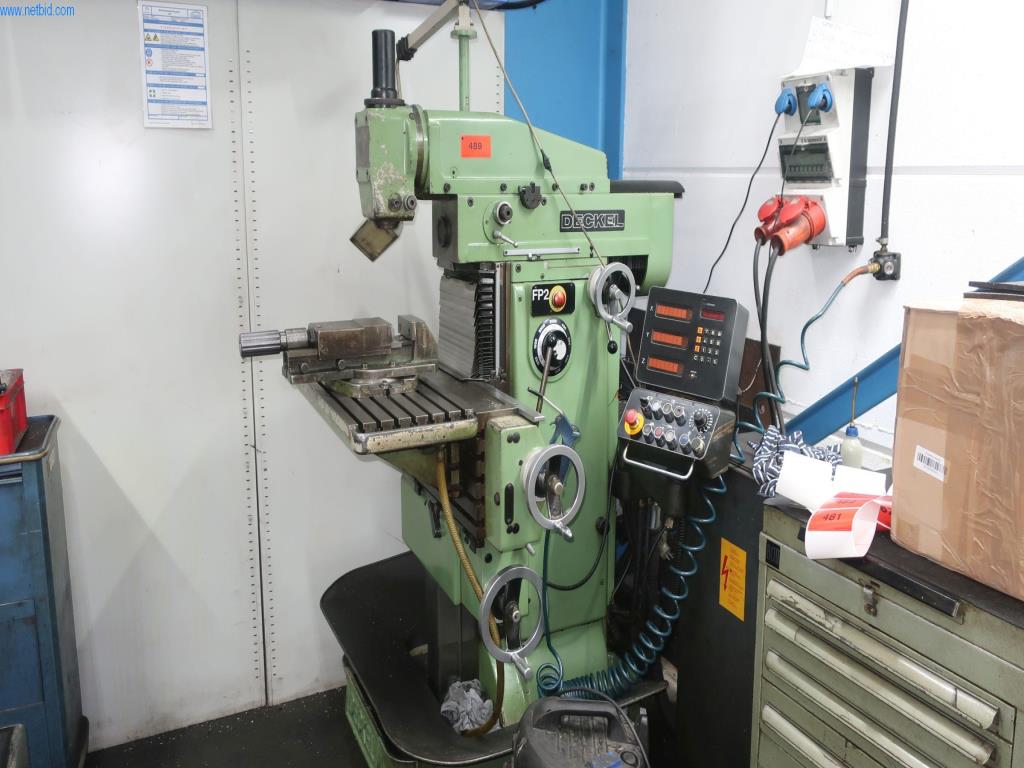 Used Deckel FP2 Universal drilling/milling machine for Sale (Online Auction) | NetBid Industrial Auctions