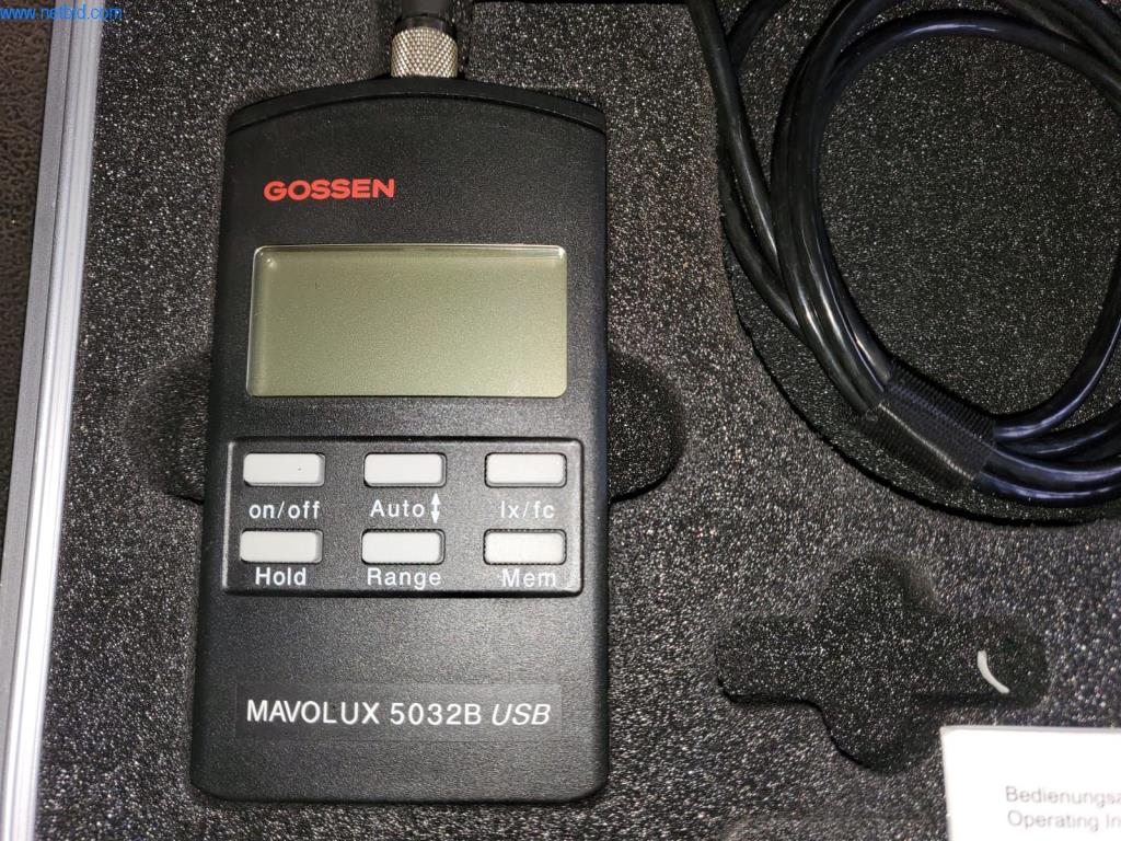 Used Gossen MAVOLUX 5032B USB Digital Luxmeter For Sale (Auction ...