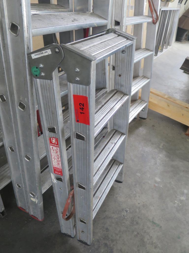 Used Aluminum folding ladder for Sale (Auction Premium) | NetBid Industrial Auctions