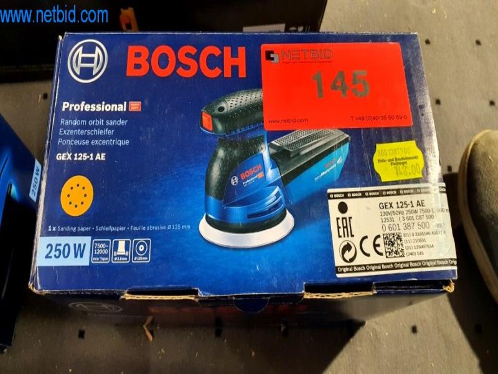 Used Bosch GEX 125-1AE Naključni orbitalni brusilnik for Sale (Auction Premium) | NetBid Slovenija