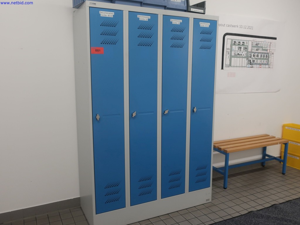 Used OTTO KIND Steel locker (gray/blue) for Sale (Auction Premium) | NetBid Industrial Auctions