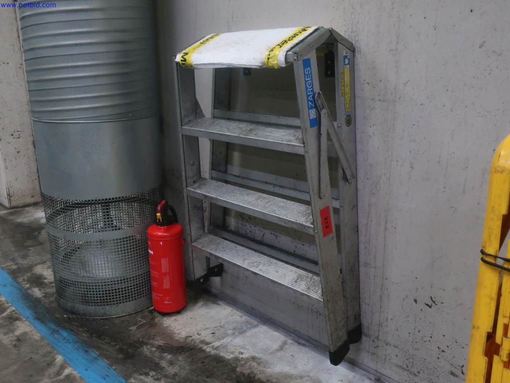 Used ZARGES 2 Aluminum folding ladders for Sale (Auction Premium) | NetBid Industrial Auctions