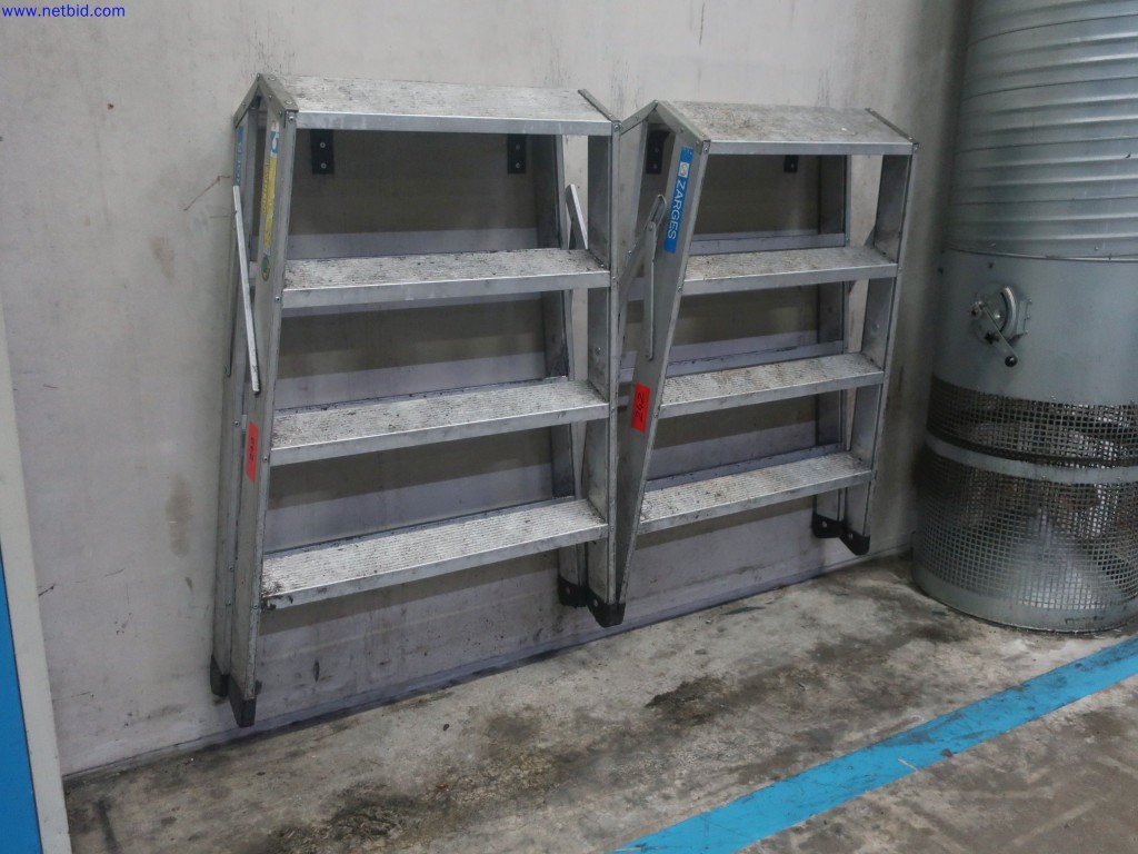 ZARGES 2 Aluminium vouwladders gebruikt kopen (Auction Premium) | NetBid industriële Veilingen