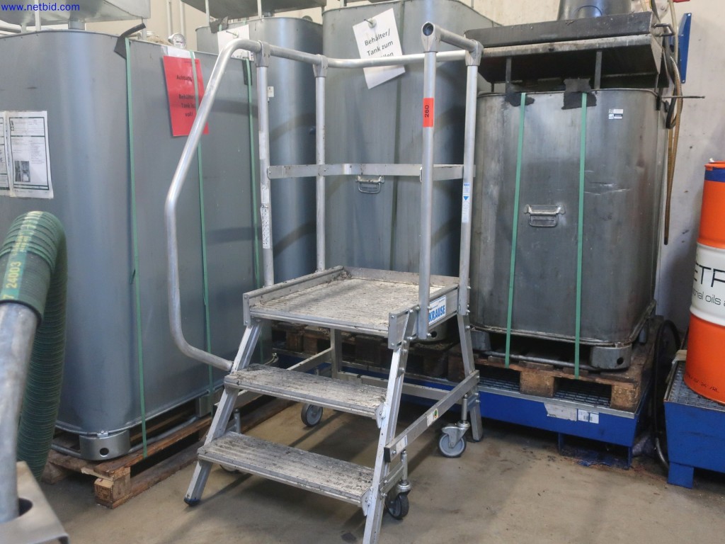 Used KRAUSE Aluminum platform ladder for Sale (Auction Premium) | NetBid Industrial Auctions