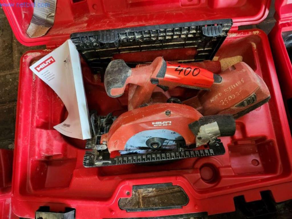 Used Hilti SCW 22-A Cordless hand-held circular saw for Sale (Auction Premium) | NetBid Slovenija