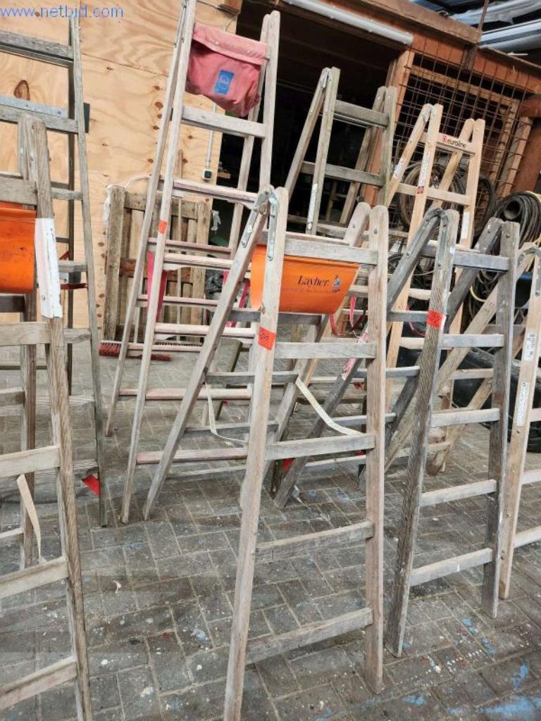 Used 2 Wooden folding ladder for Sale (Auction Premium) | NetBid Slovenija