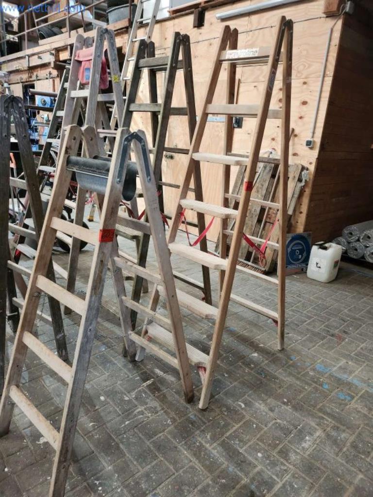 Used 2 Wooden folding ladder for Sale (Auction Premium) | NetBid Slovenija