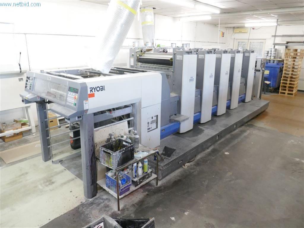 Used RYOBI 925P 5-A-1 5 color offset printing machine for Sale (Online Auction) | NetBid Industrial Auctions