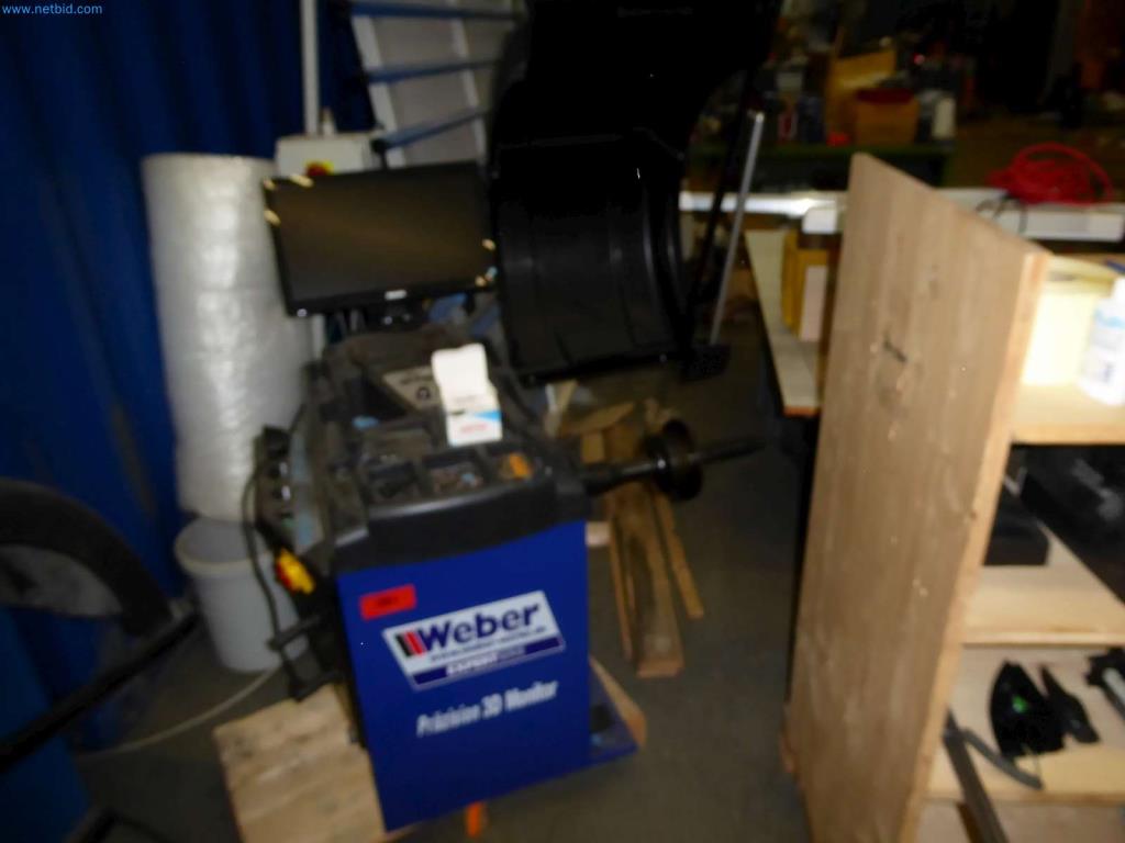 Used Weber Präzision 3D Monitor Tire balancing machine for Sale (Auction Premium) | NetBid Industrial Auctions