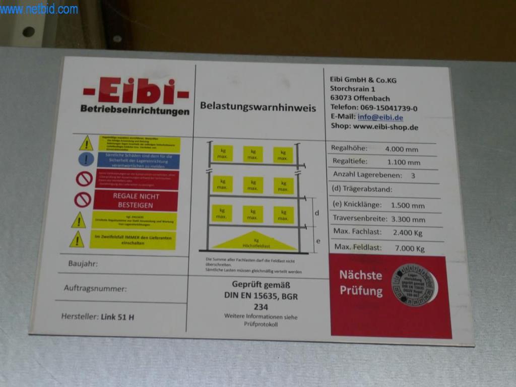 Used Eibi GmbH & Co. KG Pallet storage rack (later release approx. end of May) for Sale (Auction Premium) | NetBid Industrial Auctions