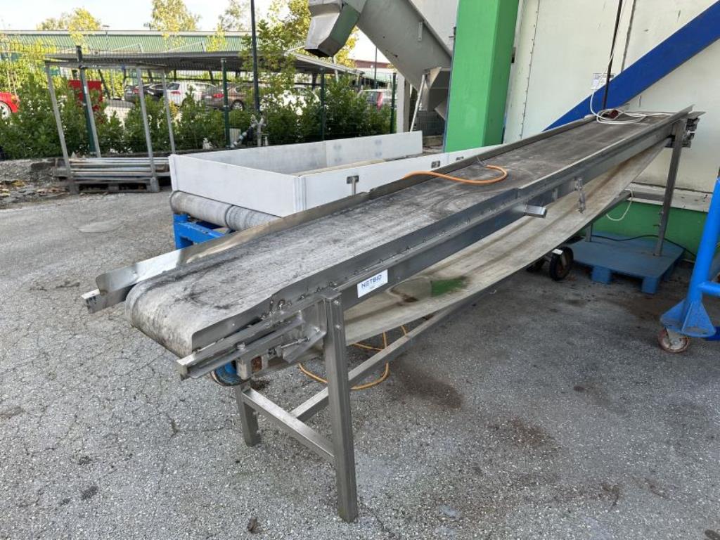Used Stainless steel construction with PU conveyor belt for Sale (Auction Premium) | NetBid Industrial Auctions