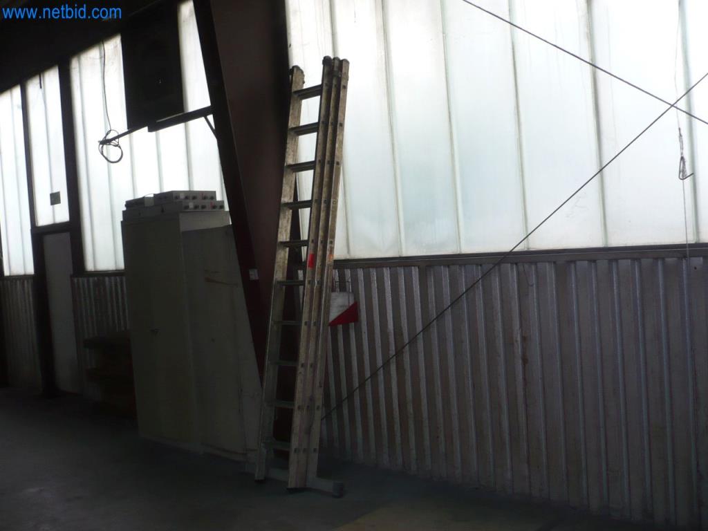 Used 3-fold aluminum combination ladder for Sale (Auction Premium) | NetBid Industrial Auctions