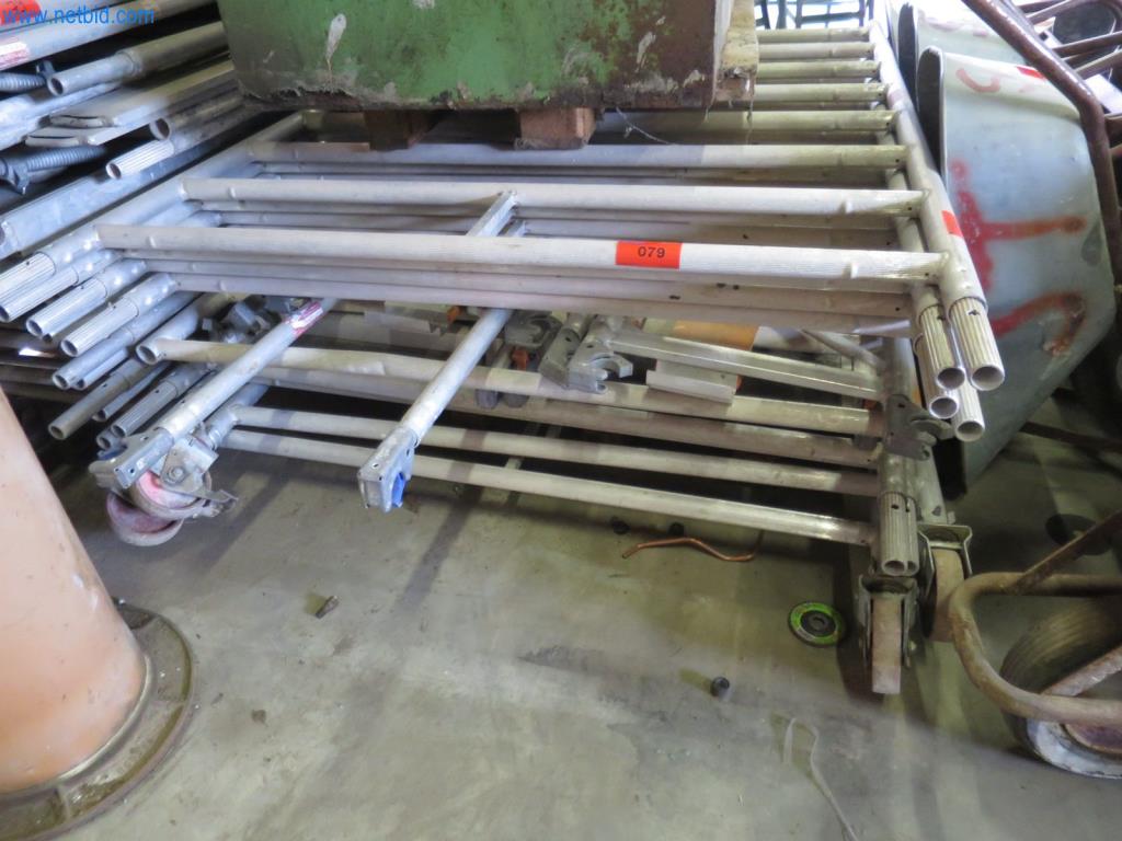 Used Layher u.a. Aluminum rolling scaffold for Sale (Auction Premium) | NetBid Industrial Auctions
