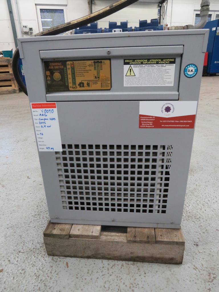 Used AAG Compac 2600 Compressed air dryer for Sale (Auction Premium) | NetBid Industrial Auctions