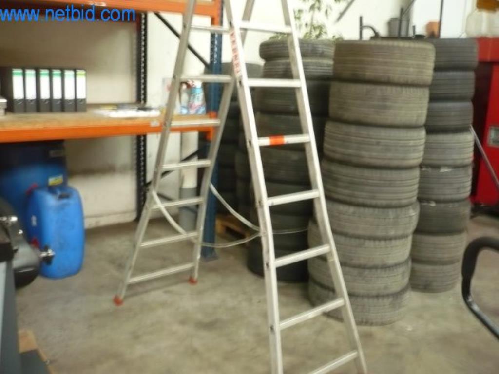 Used Aluminum trestle ladder for Sale (Auction Premium) | NetBid Industrial Auctions