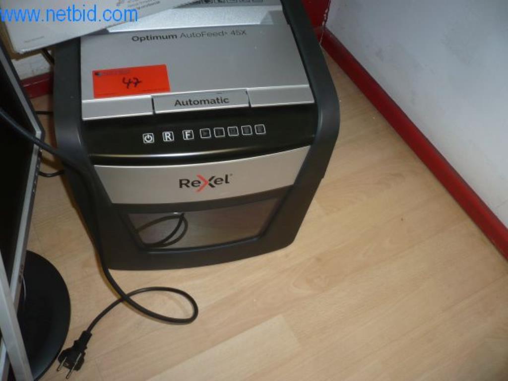 Used Rexel Optimum Autofit 45X Document shredder for Sale (Auction Premium) | NetBid Industrial Auctions