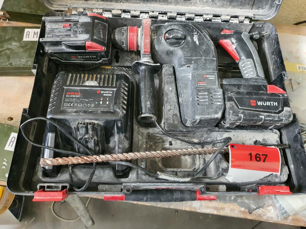 Used Würth H 28-MAS Cordless hammer drill for Sale (Auction Premium) | NetBid Industrial Auctions