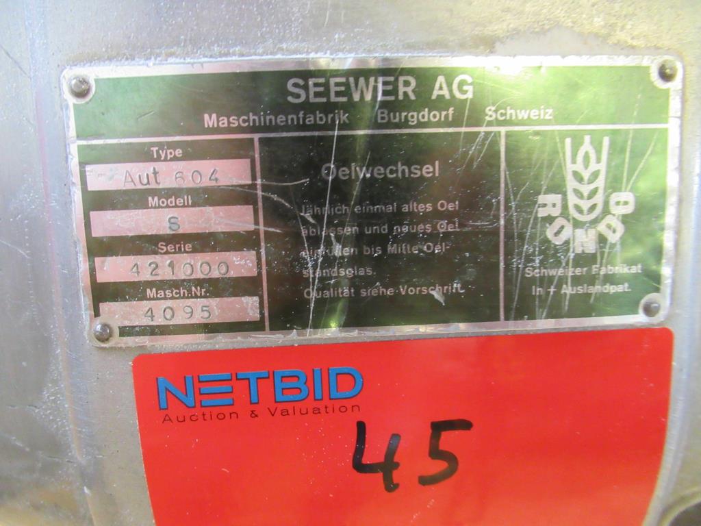 Used Seewer Rondo AUT604 Stroj za rezanje testa (doplačilo se lahko spremeni) for Sale (Auction Premium) | NetBid Slovenija
