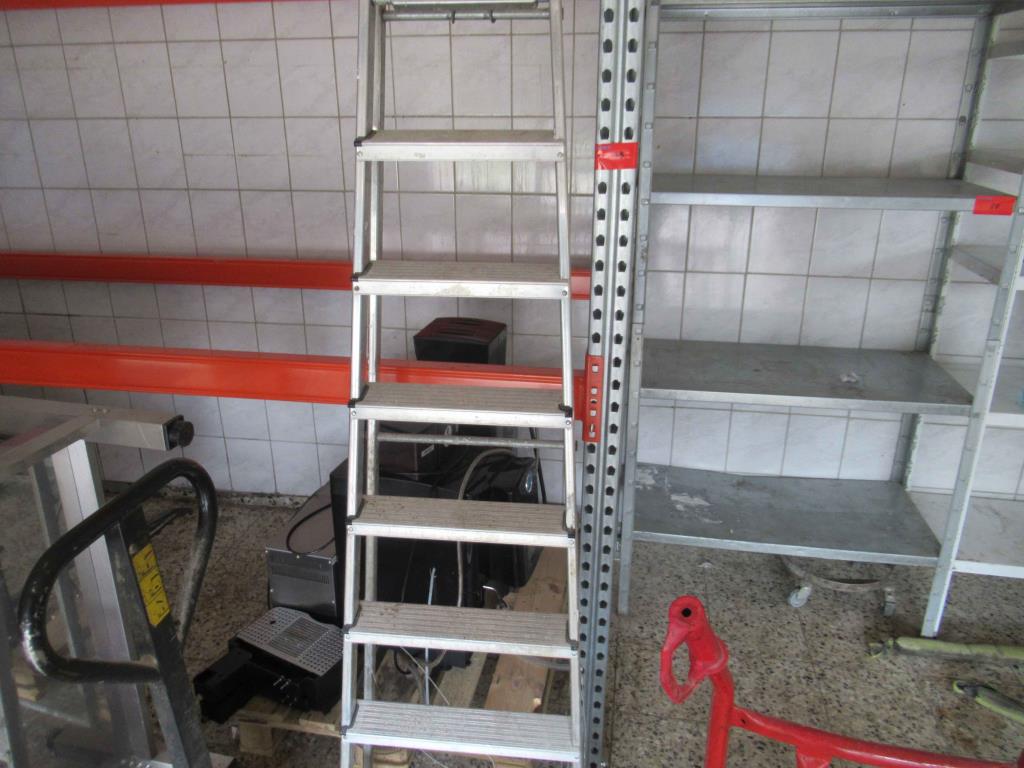 Used Aluminum stepladder (surcharge subject to change) for Sale (Auction Premium) | NetBid Industrial Auctions