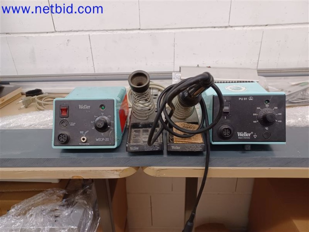 Used Weller WECP20/ PU81 2 Soldering stations for Sale (Auction Premium) | NetBid Industrial Auctions