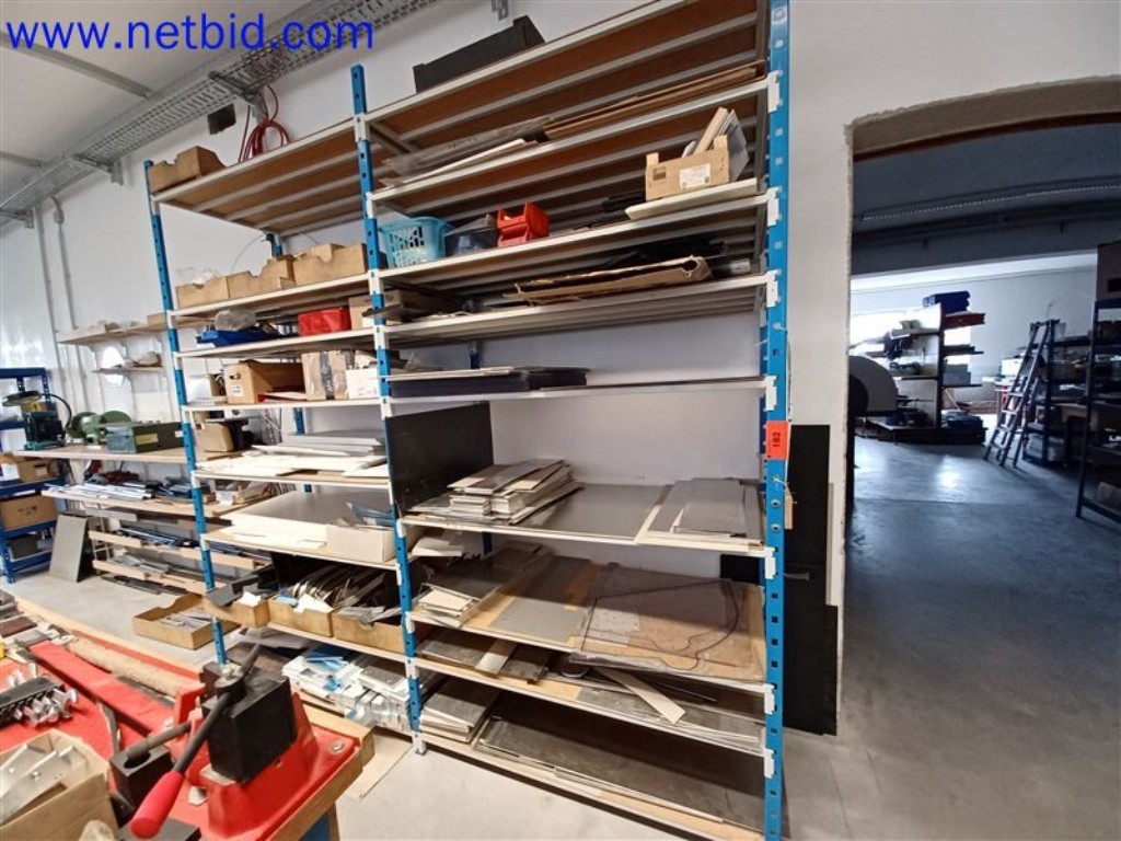 Used 2 Metal plug-in shelving for Sale (Auction Premium) | NetBid Industrial Auctions