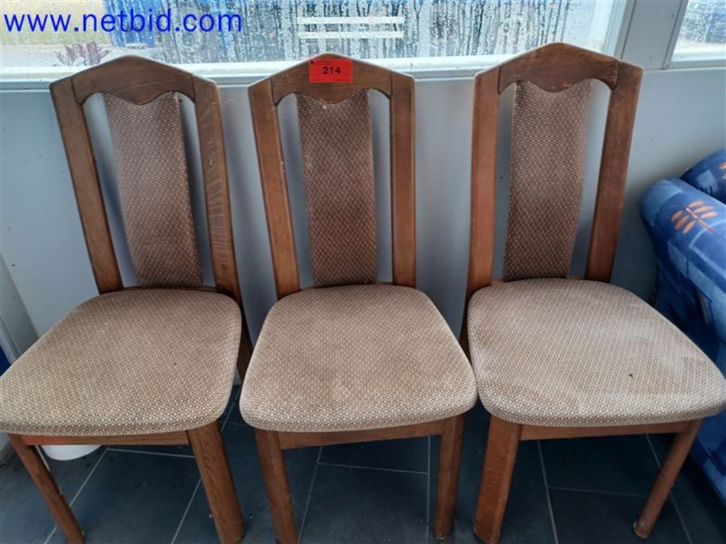 Used 3 Wooden chairs for Sale (Auction Premium) | NetBid Industrial Auctions