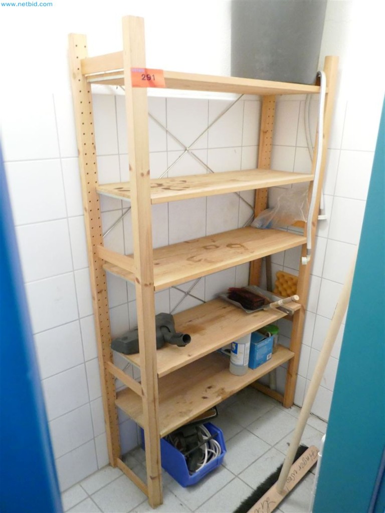 Used Wooden shelf for Sale (Auction Premium) | NetBid Industrial Auctions