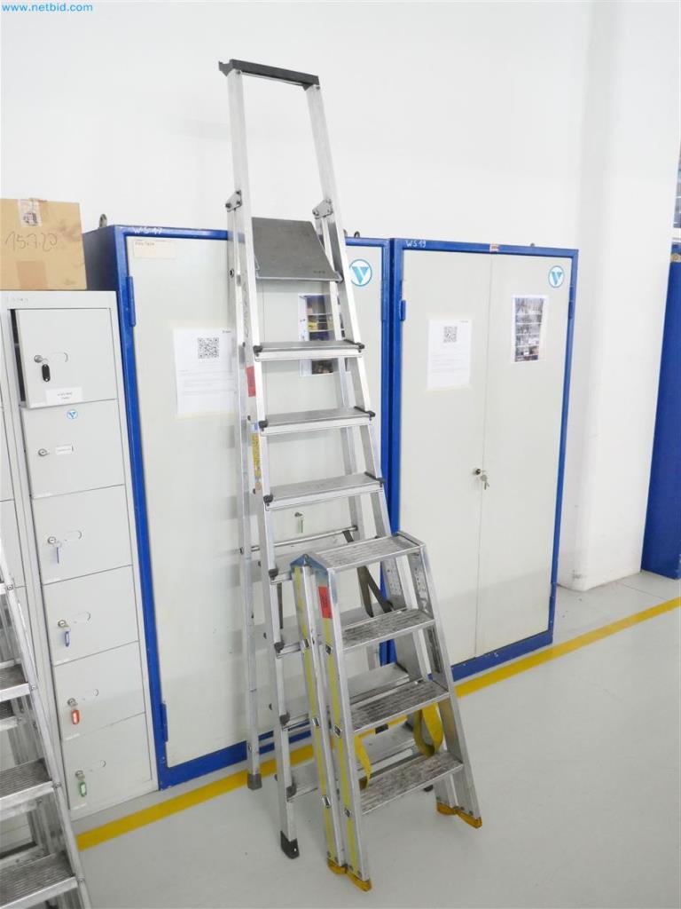 Used Zarges Aluminum trestle ladder for Sale (Auction Premium) | NetBid Industrial Auctions