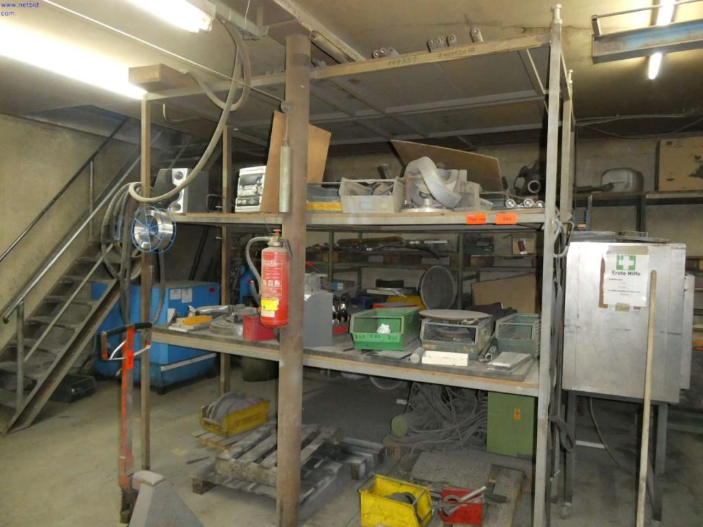 Used ca. 25 lfm. Steel shelf for Sale (Auction Premium) | NetBid Industrial Auctions