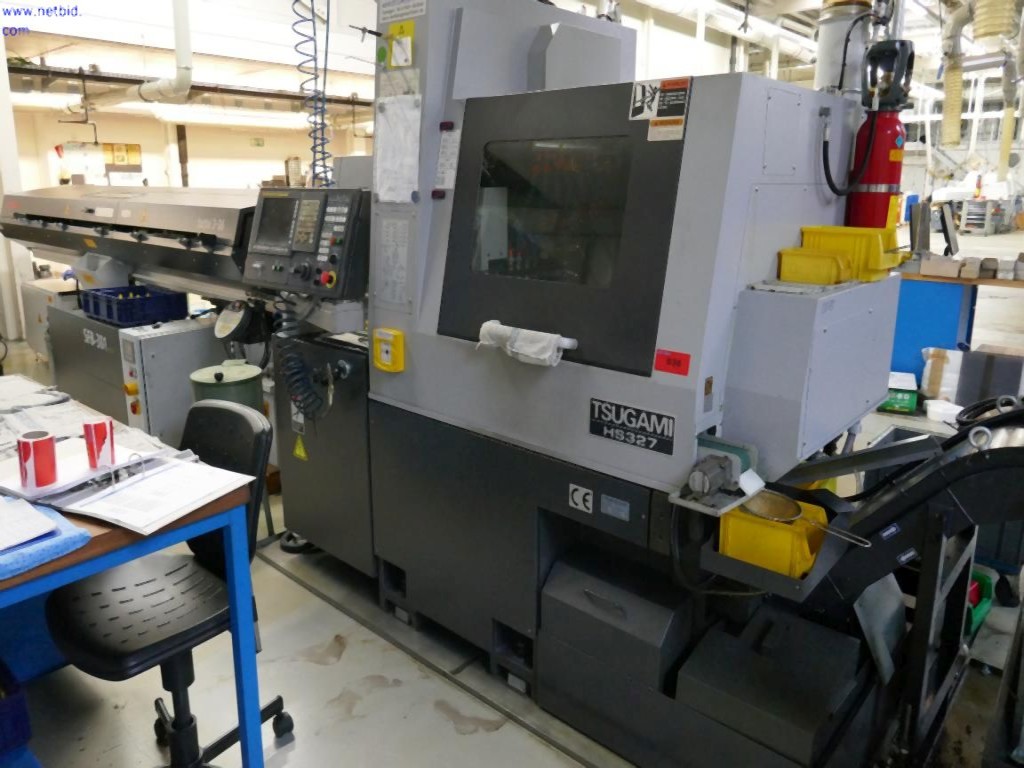 Tsugami Corp HS 327 Horizontal CNC sliding headstock lathe