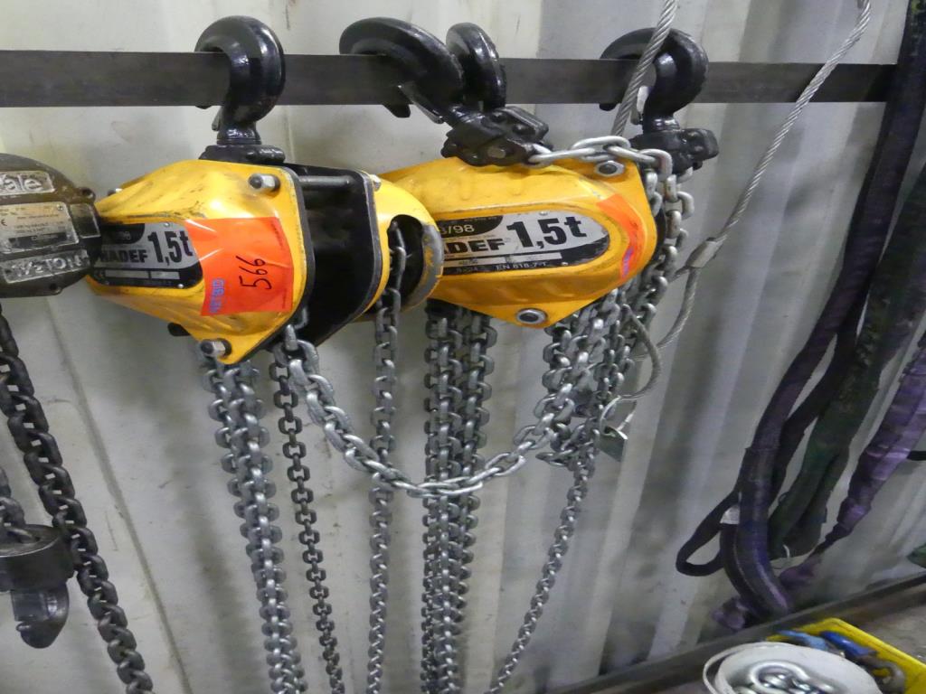 Used Hadef 2 Chain hoist for Sale (Auction Premium) | NetBid Industrial Auctions