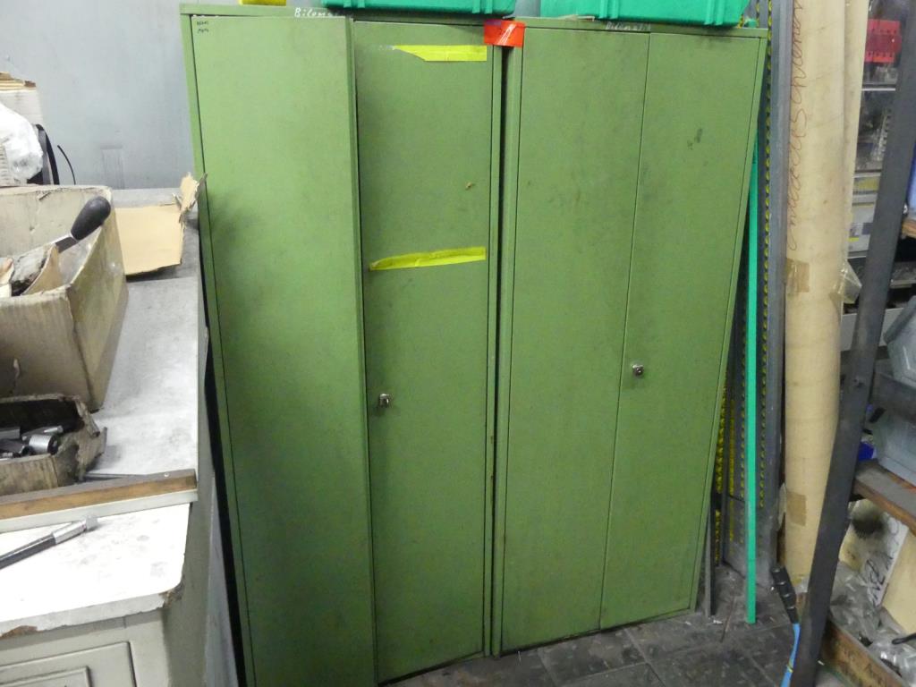 Used 2 Steel hinged door cabinet for Sale (Auction Premium) | NetBid Industrial Auctions