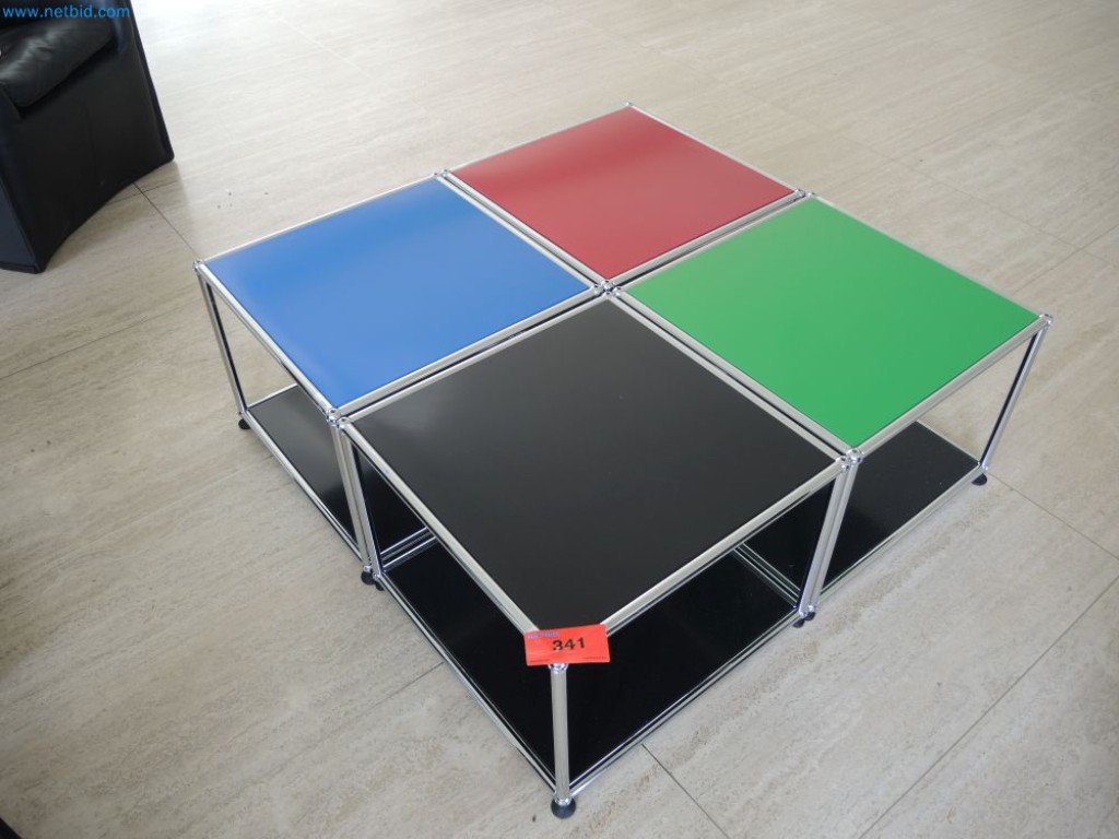 Used USM Haller 4 Side tables for Sale (Auction Premium) | NetBid Industrial Auctions