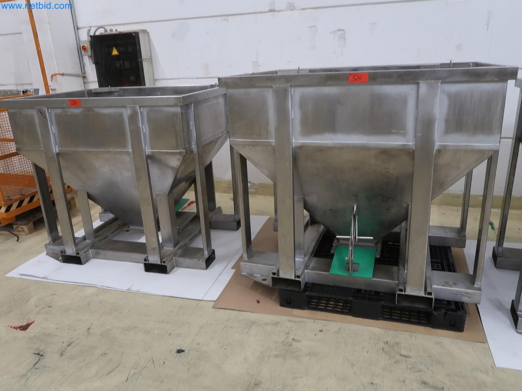 Used 2 Edelstahl-Materialsilos for Sale (Auction Premium) | NetBid Industrial Auctions