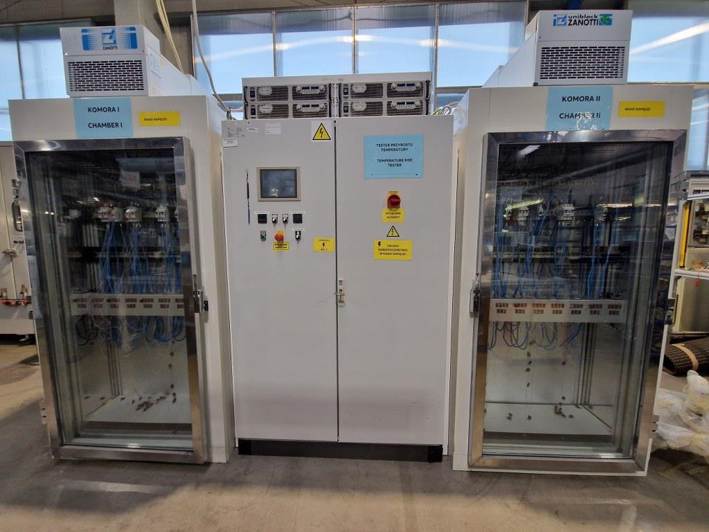 Machines from a plant producing surge protection devices