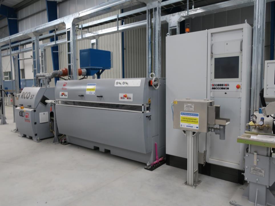 Used ROSENDAHL Production line for applying shielding (welding ...