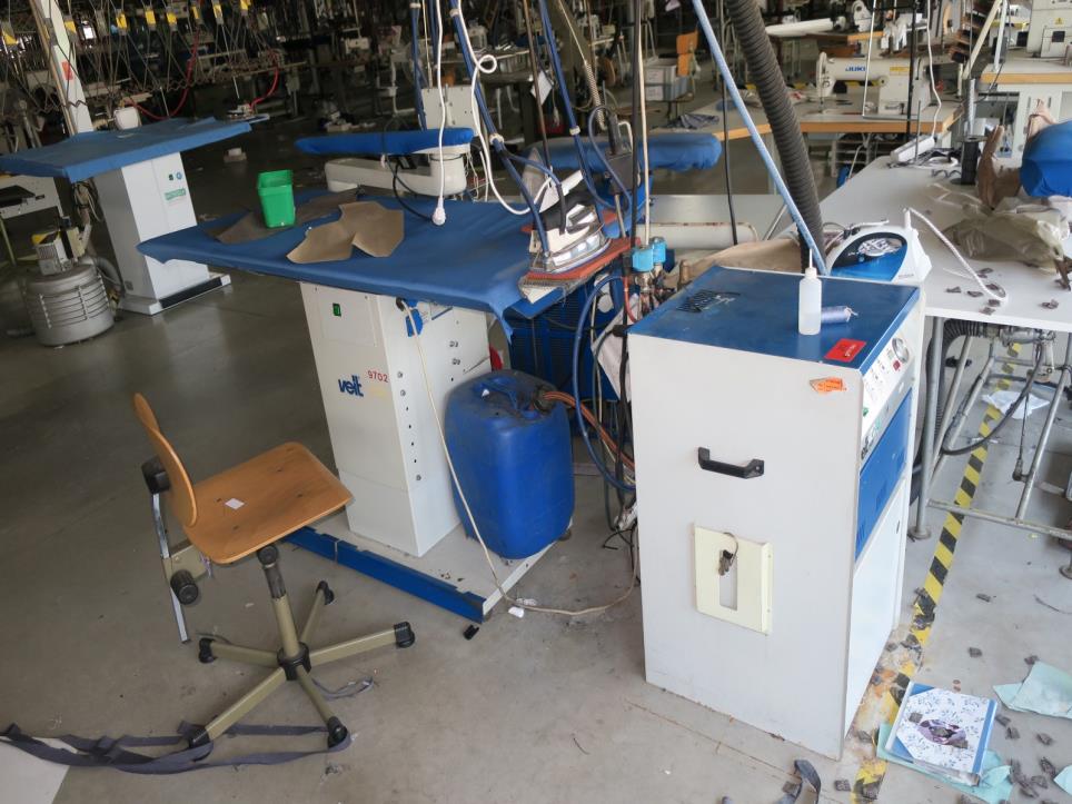 Used VEIT 142402000R Ironing table + steam generator for Sale (Auction Premium) | NetBid Industrial Auctions