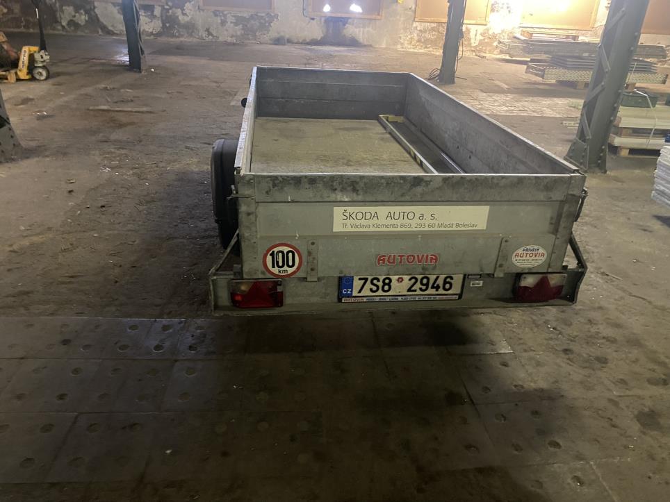 AGADOS 26SNV Single axle unbraked truck trailer