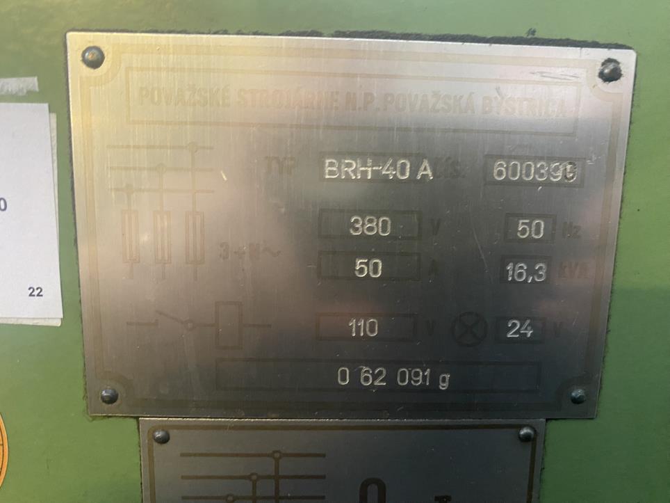 TOS BRH-40 A Grinding machine kupisz używany(ą) (Auction Premium) | NetBid Polska