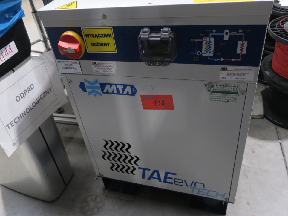 Used MTA TAEevo TECH 020 Chilled water aggregate for Sale (Auction Premium) | NetBid Industrial Auctions