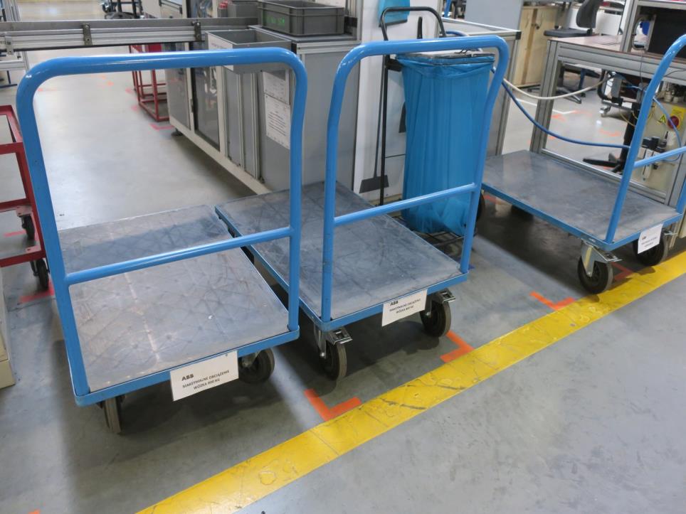 Platform trolleys, 14 pcs